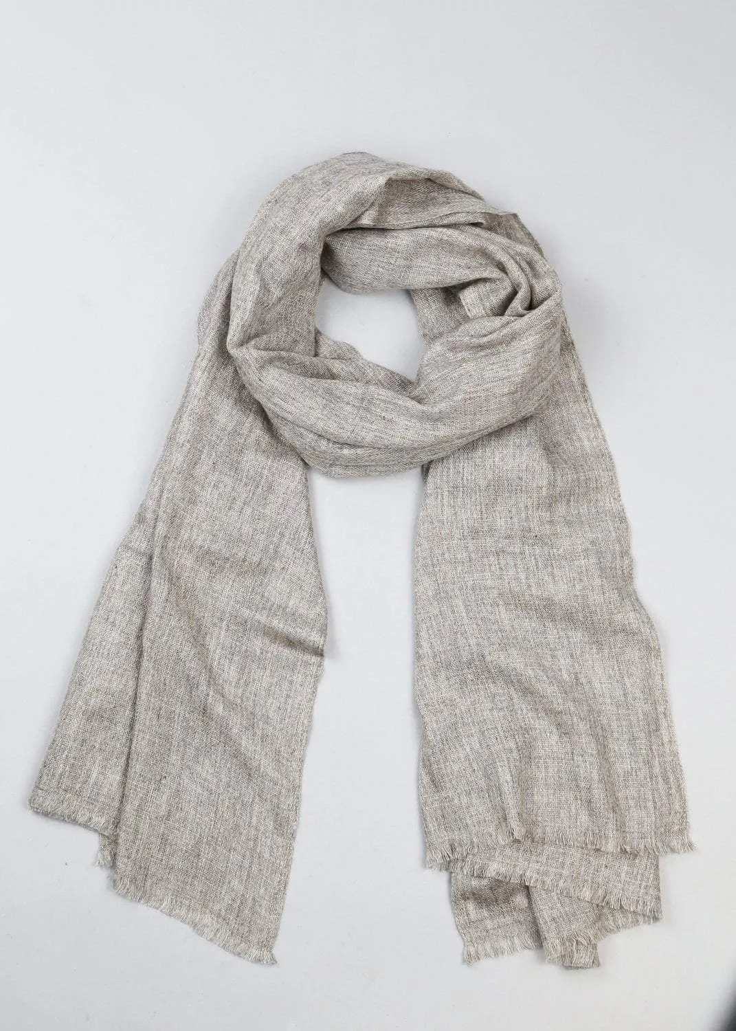 100% Cashmere Scarf in Grey