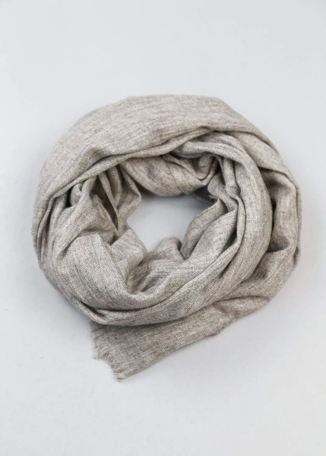 100% Cashmere Scarf in Grey