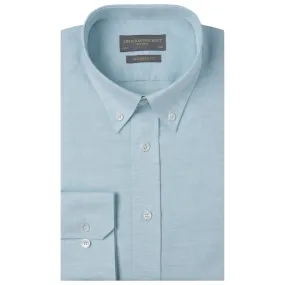 Alvin Mint Green Cotton and Linen Oxford Shirt