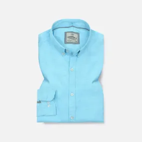 Aqua Blue Oxford Shirt