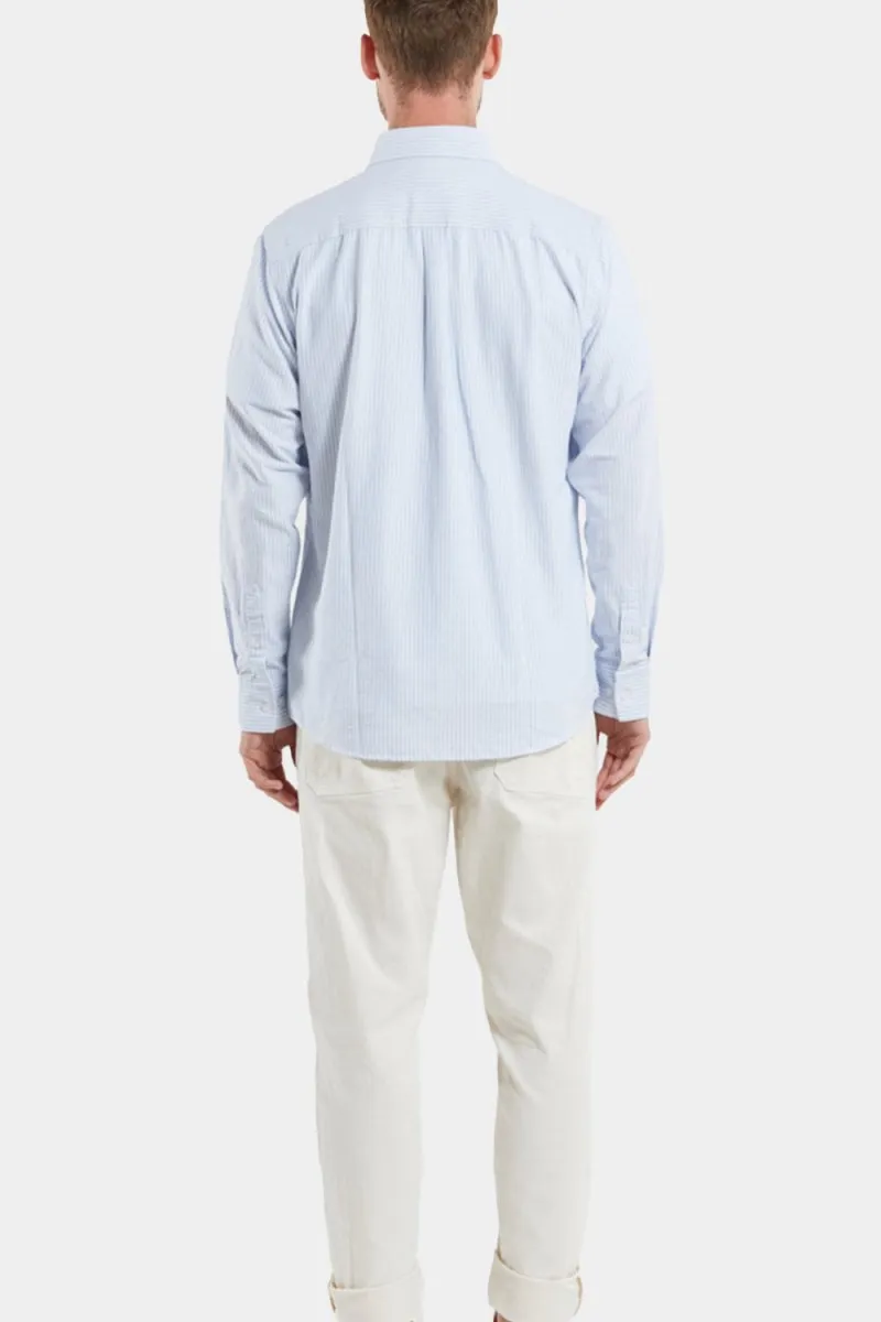 Armor Lux ML Oxford Stripe Shirt (Blue Sky / Milk)