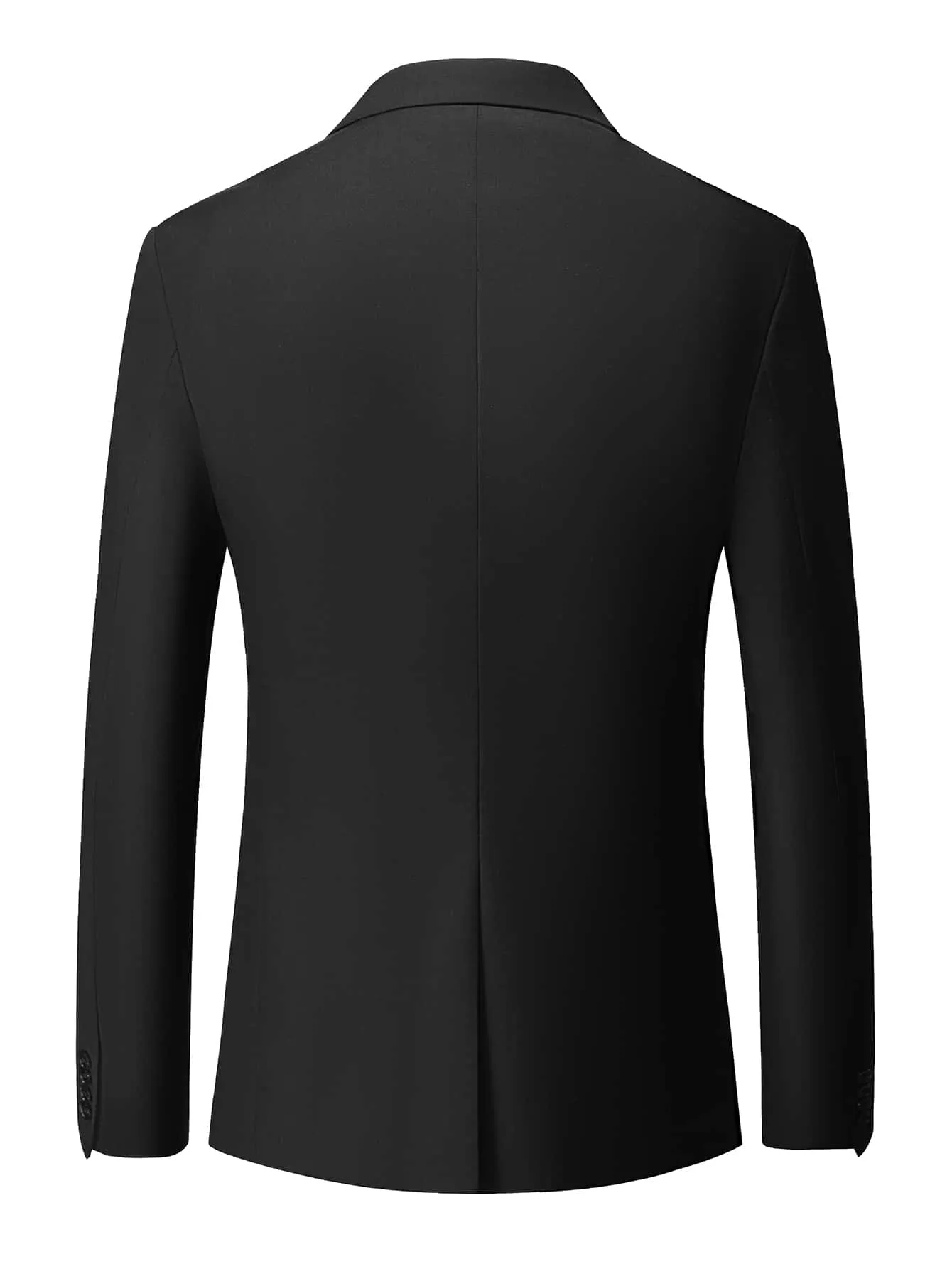 Black Lapel Neck Double Breasted Button Blazer