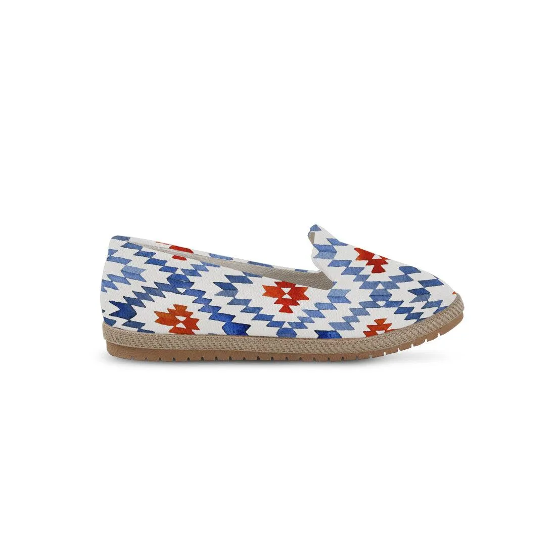 Blue rhombus ikat Nook Espadrille