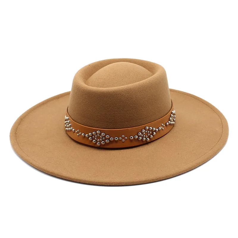 Bucchi Wide Brimmed Porkpie Hat