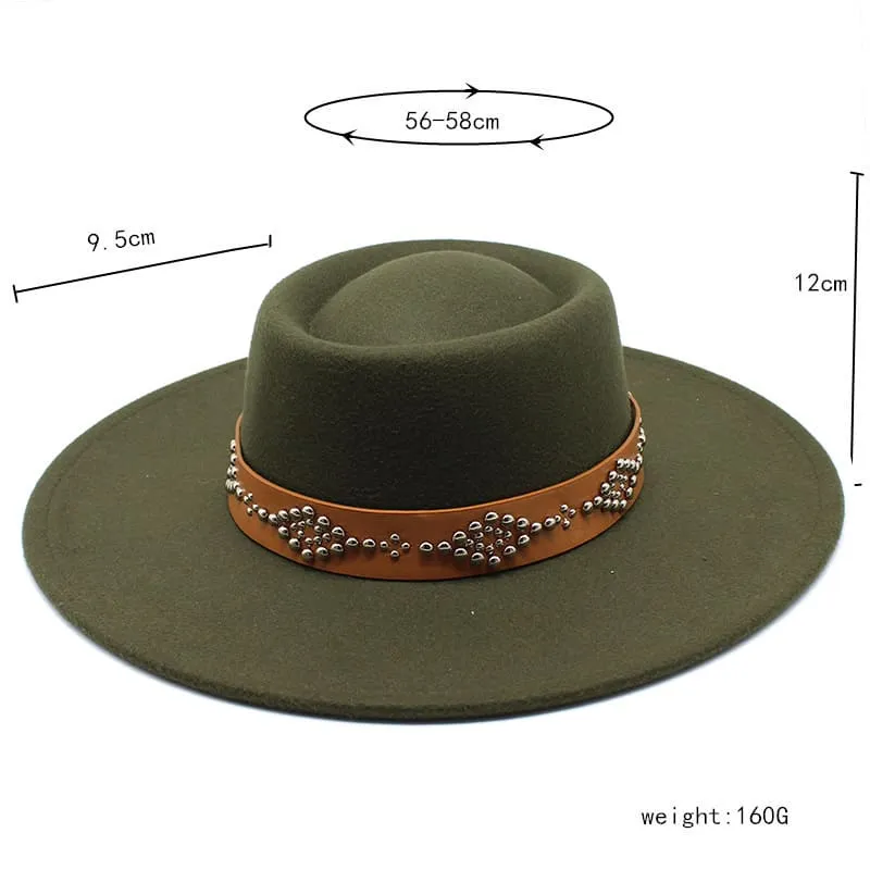 Bucchi Wide Brimmed Porkpie Hat