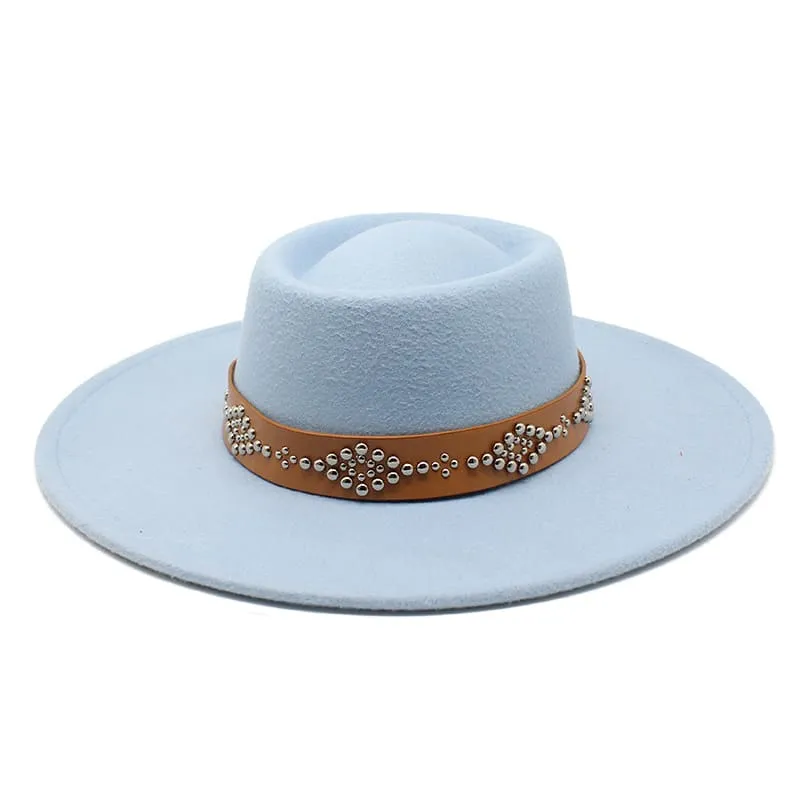 Bucchi Wide Brimmed Porkpie Hat