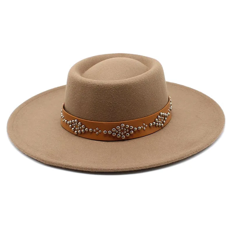 Bucchi Wide Brimmed Porkpie Hat