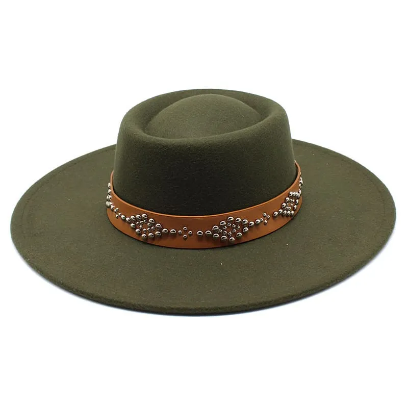 Bucchi Wide Brimmed Porkpie Hat