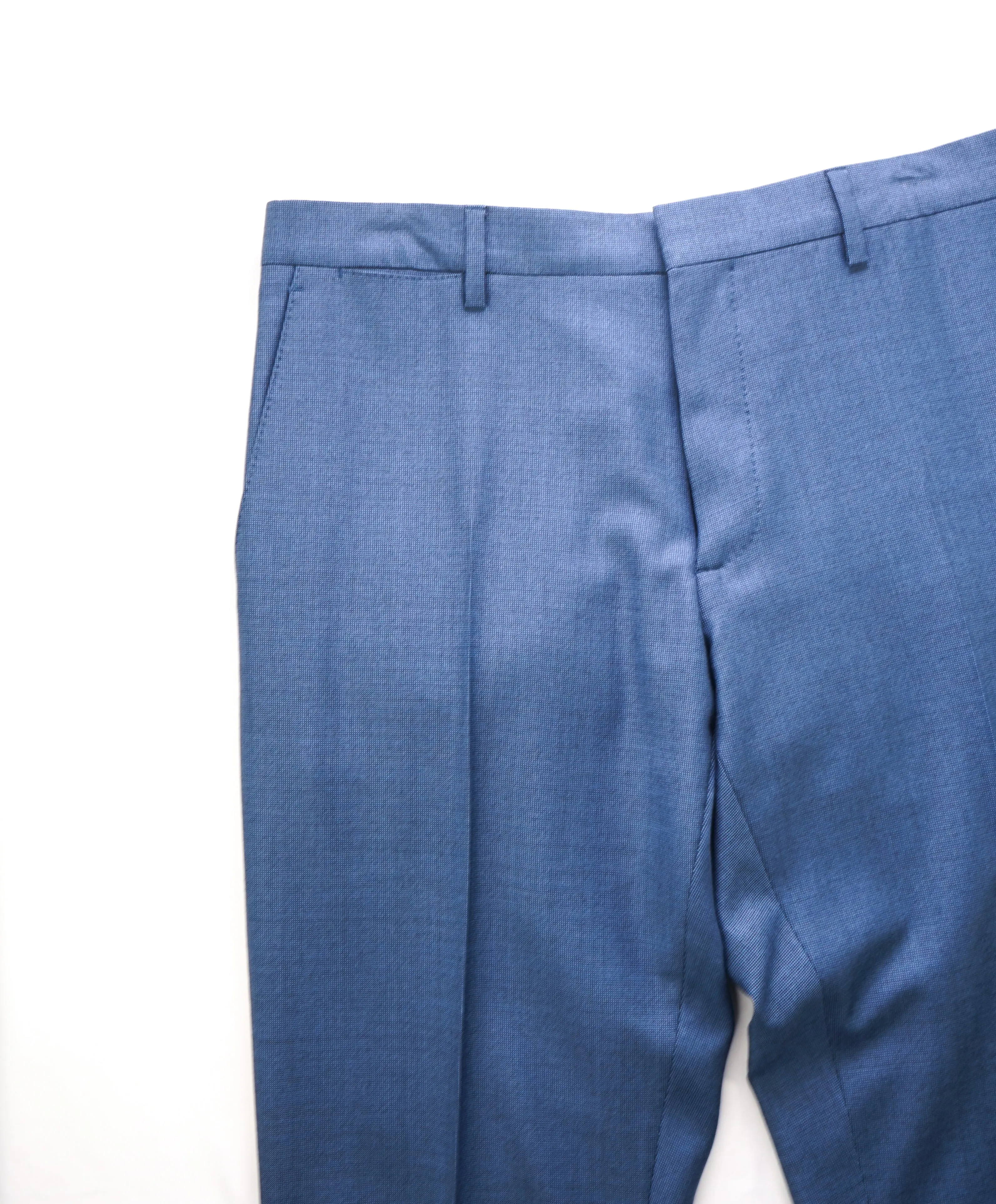 BURBERRY LONDON - *Wool & Mohair* ITALY Baby Blue Check Dress Pants - 31W