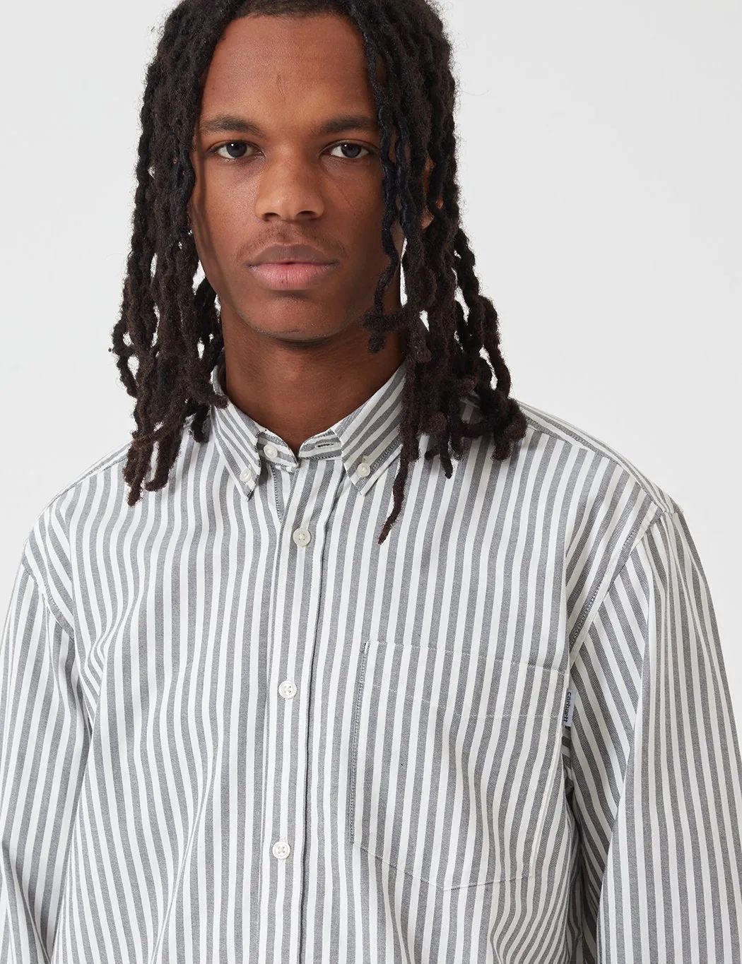 Carhartt-WIP Simon Shirt (Stripe) - Black