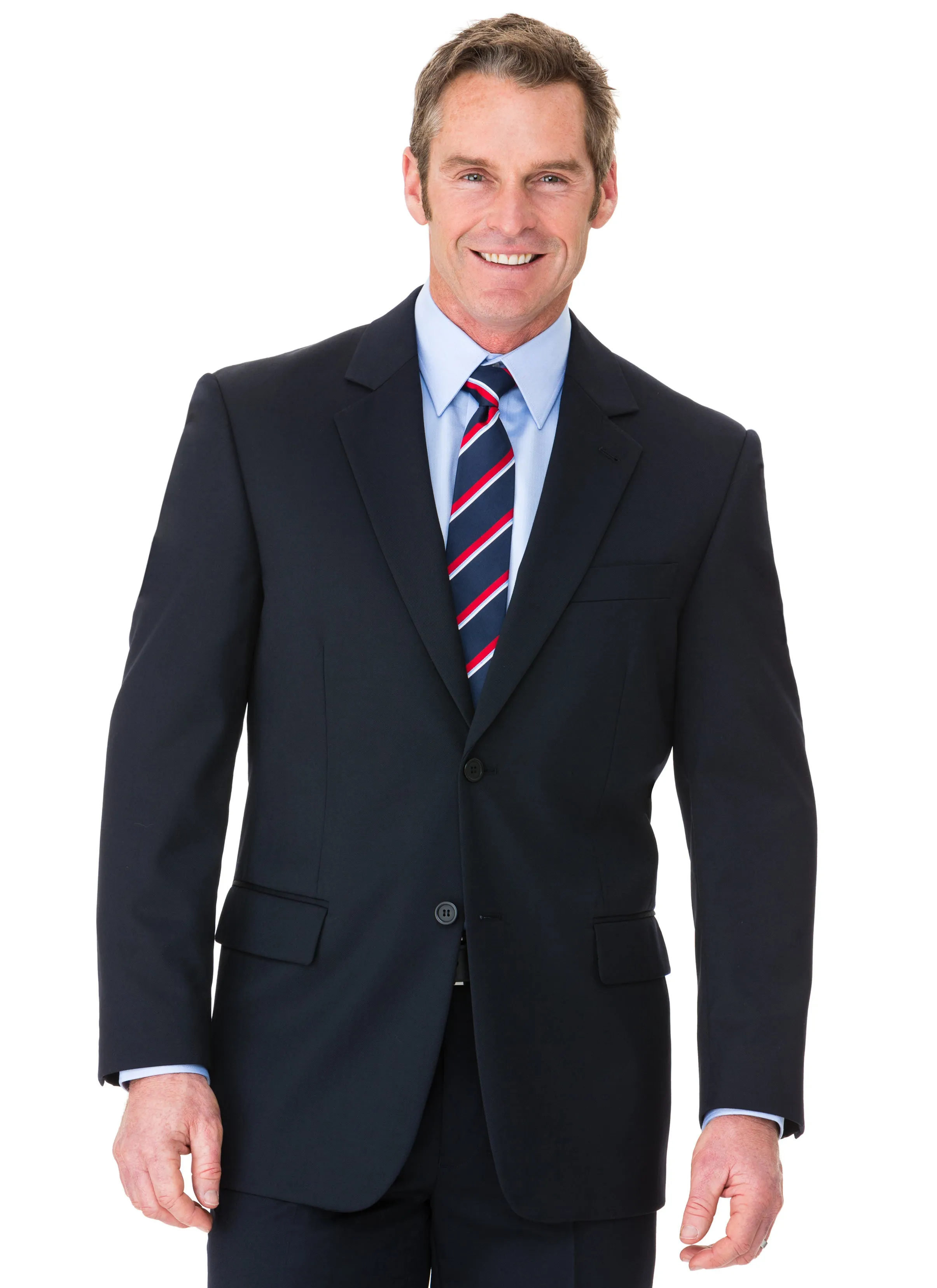 CHARLTON NAVY WOOL RICH GABARDINE SUIT