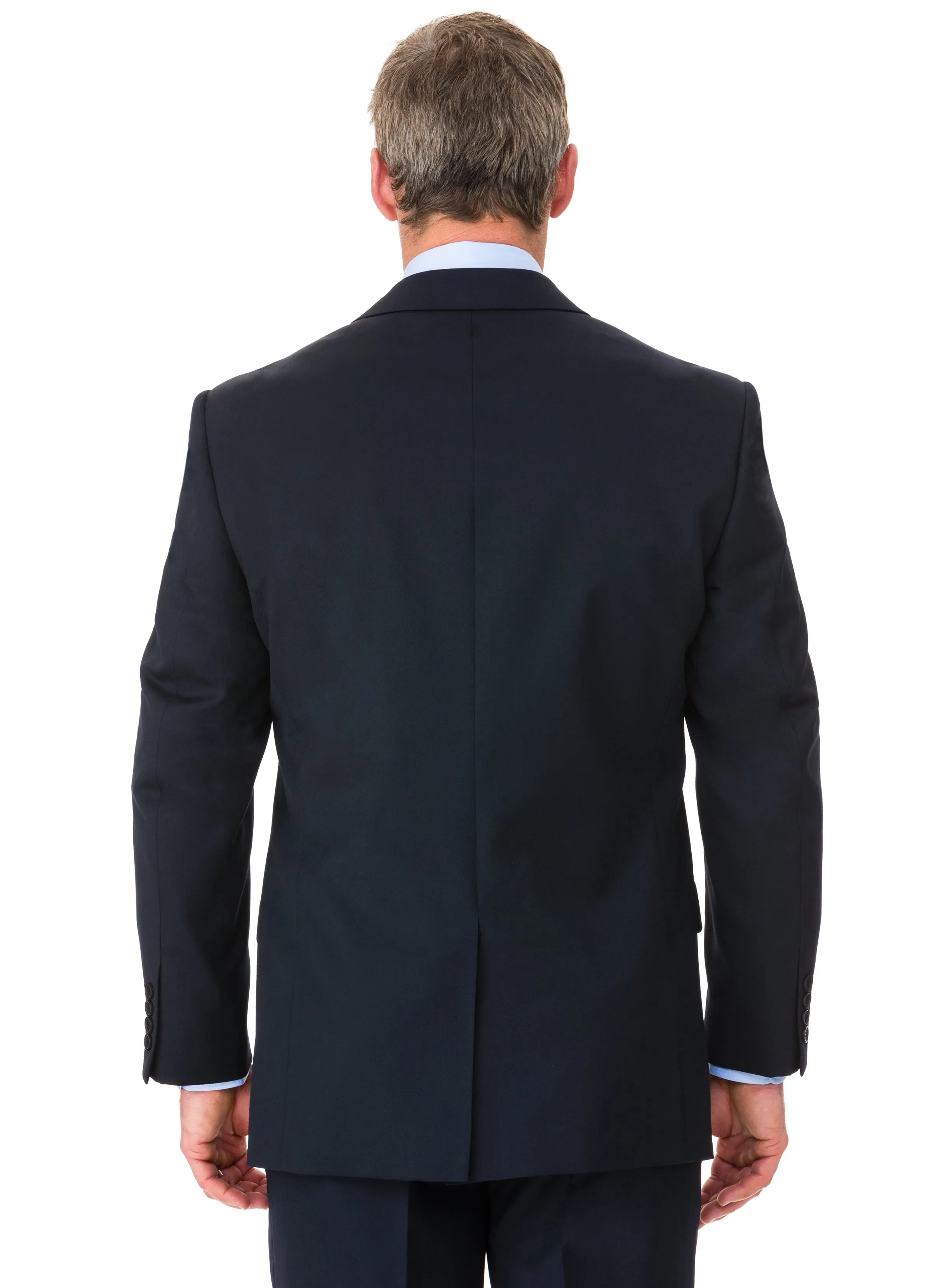 CHARLTON NAVY WOOL RICH GABARDINE SUIT