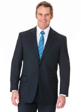 CHARLTON PLEATED CHARCOAL WOOL RICH GABARDINE SUIT