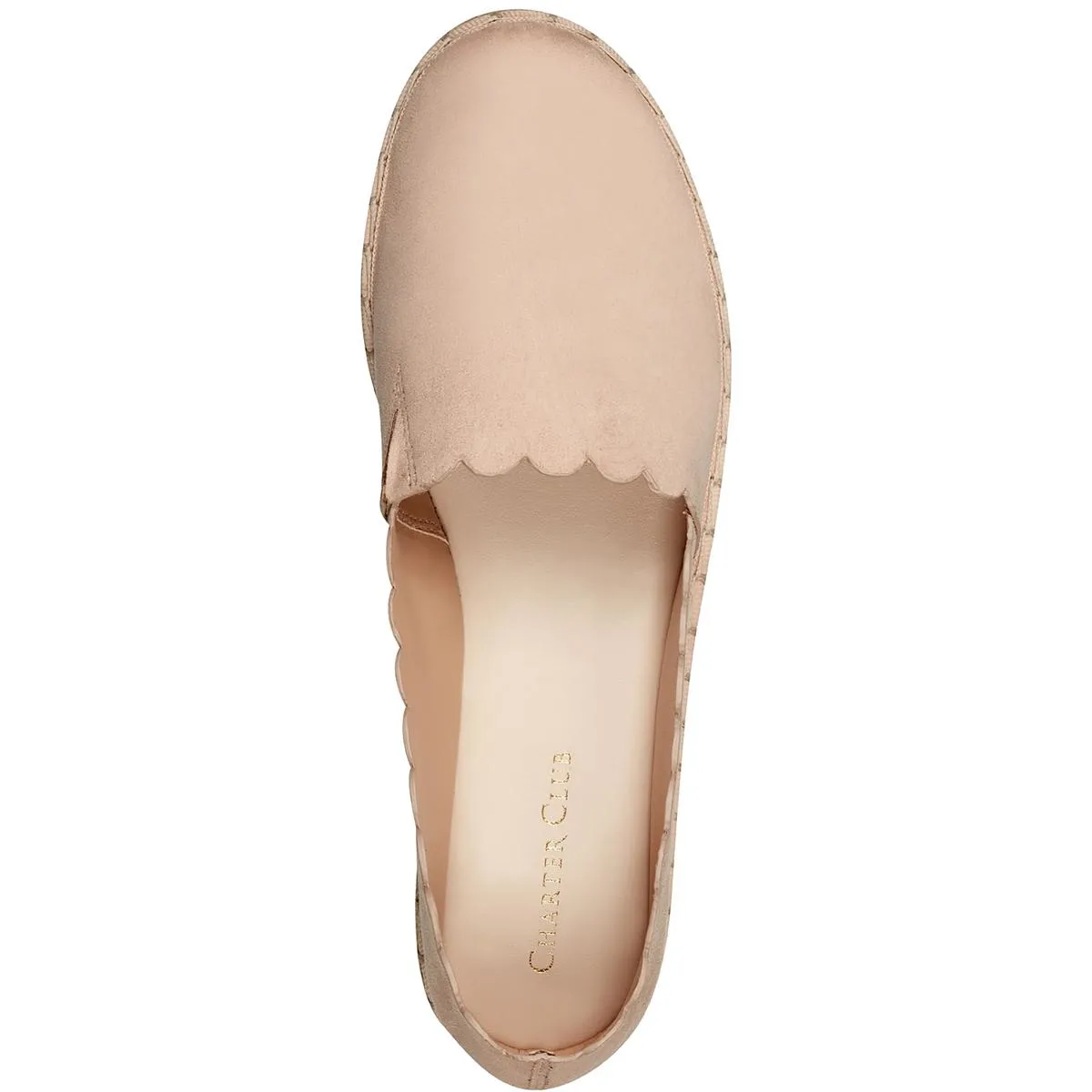 Charter Club Womens JOLIEE Faux Suede Slip On Espadrilles