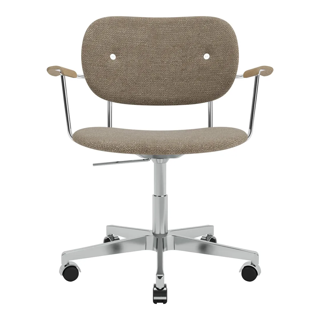 Co Office Armchair - Fully Upholstered - Swivel Base w/ Castors