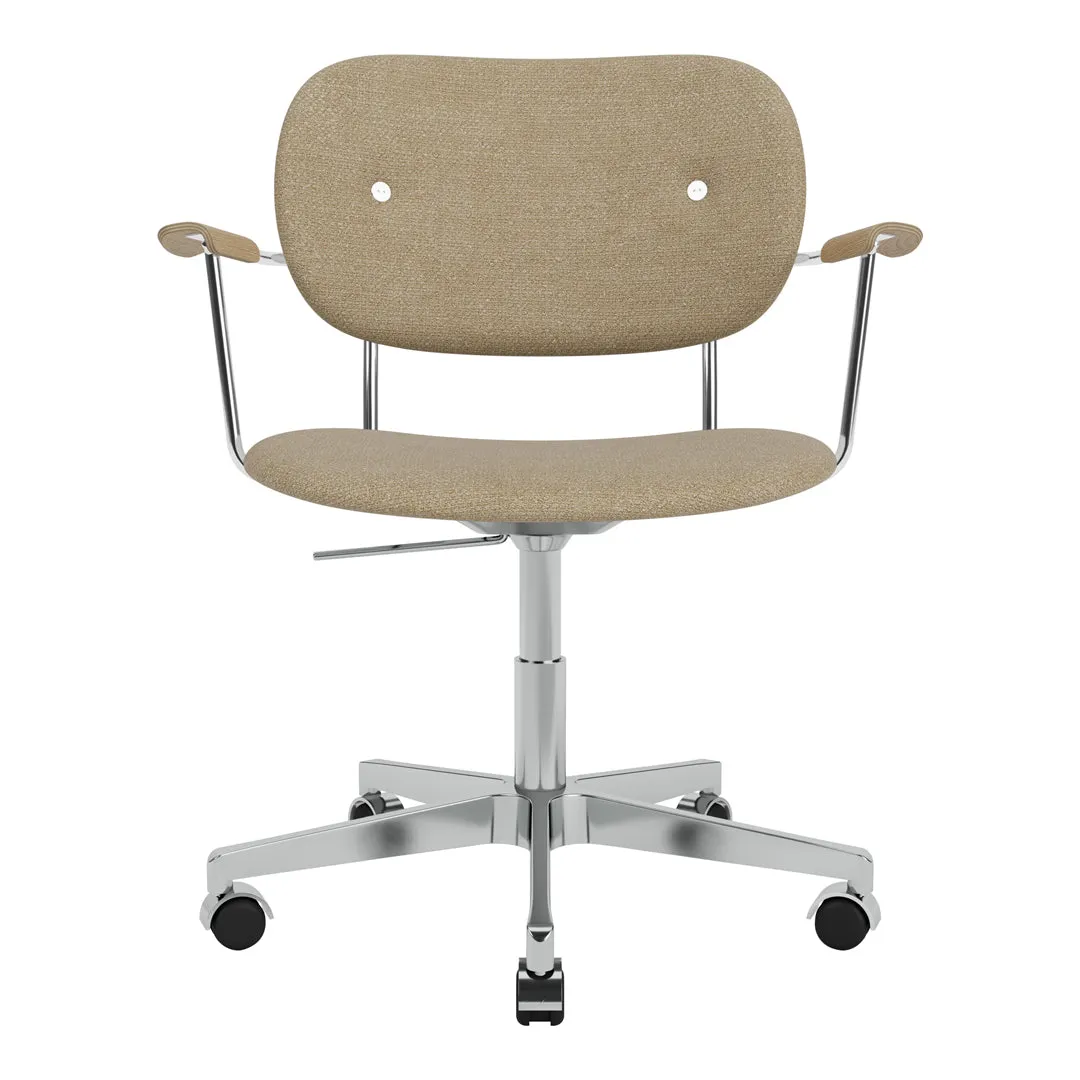 Co Office Armchair - Fully Upholstered - Swivel Base w/ Castors