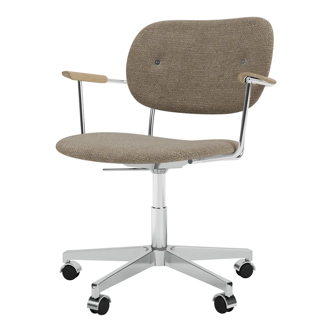 Co Office Armchair - Fully Upholstered - Swivel Base w/ Castors