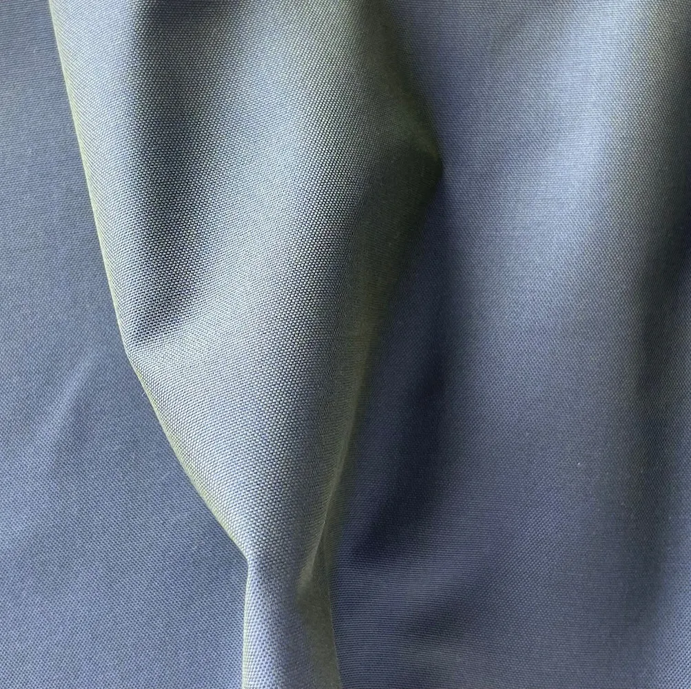 Cobalt & Olive Mock Oxford Cotton Shirting (Made in Italy)