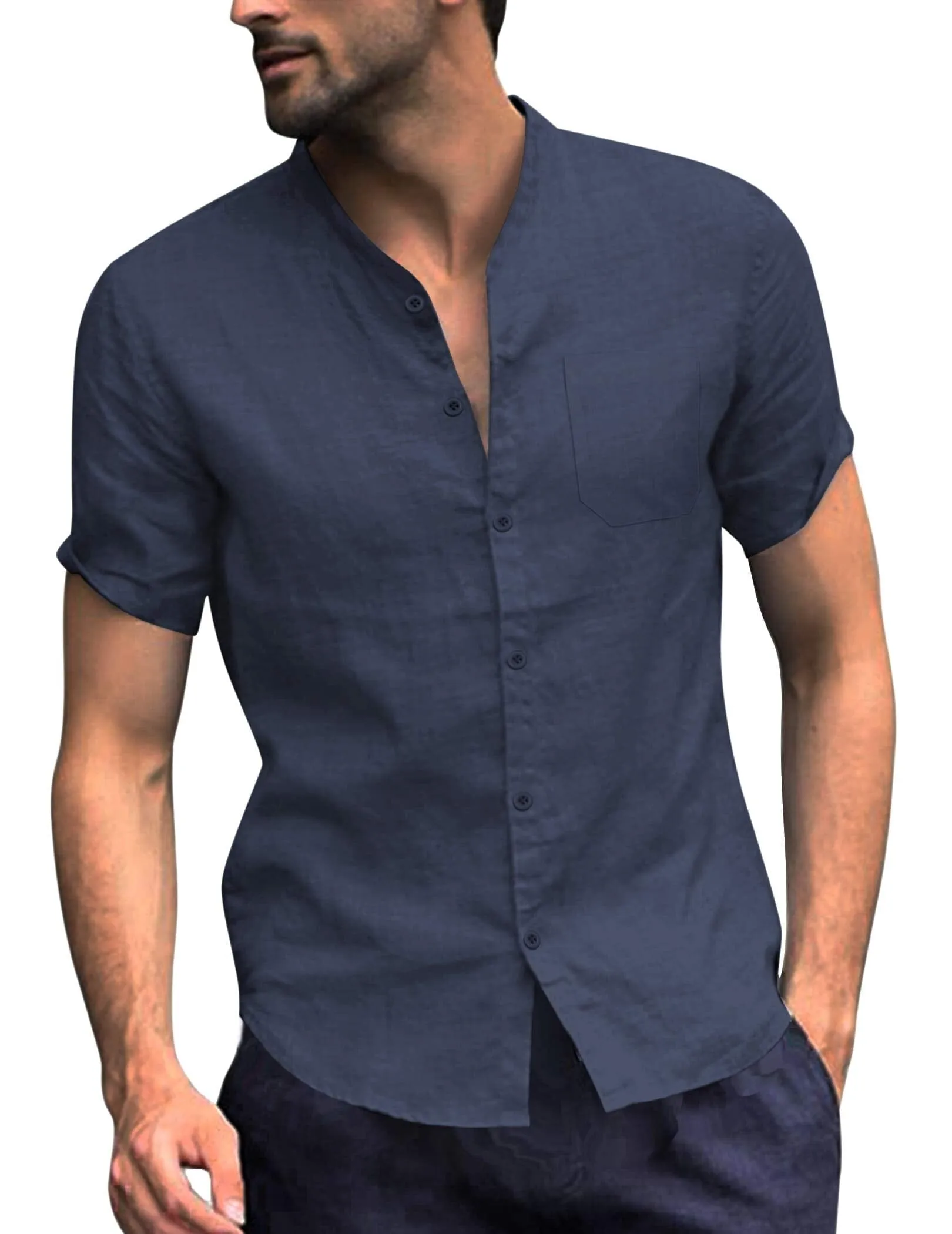 Cotton Linen Style Shirt Summer Shirt (US Only)