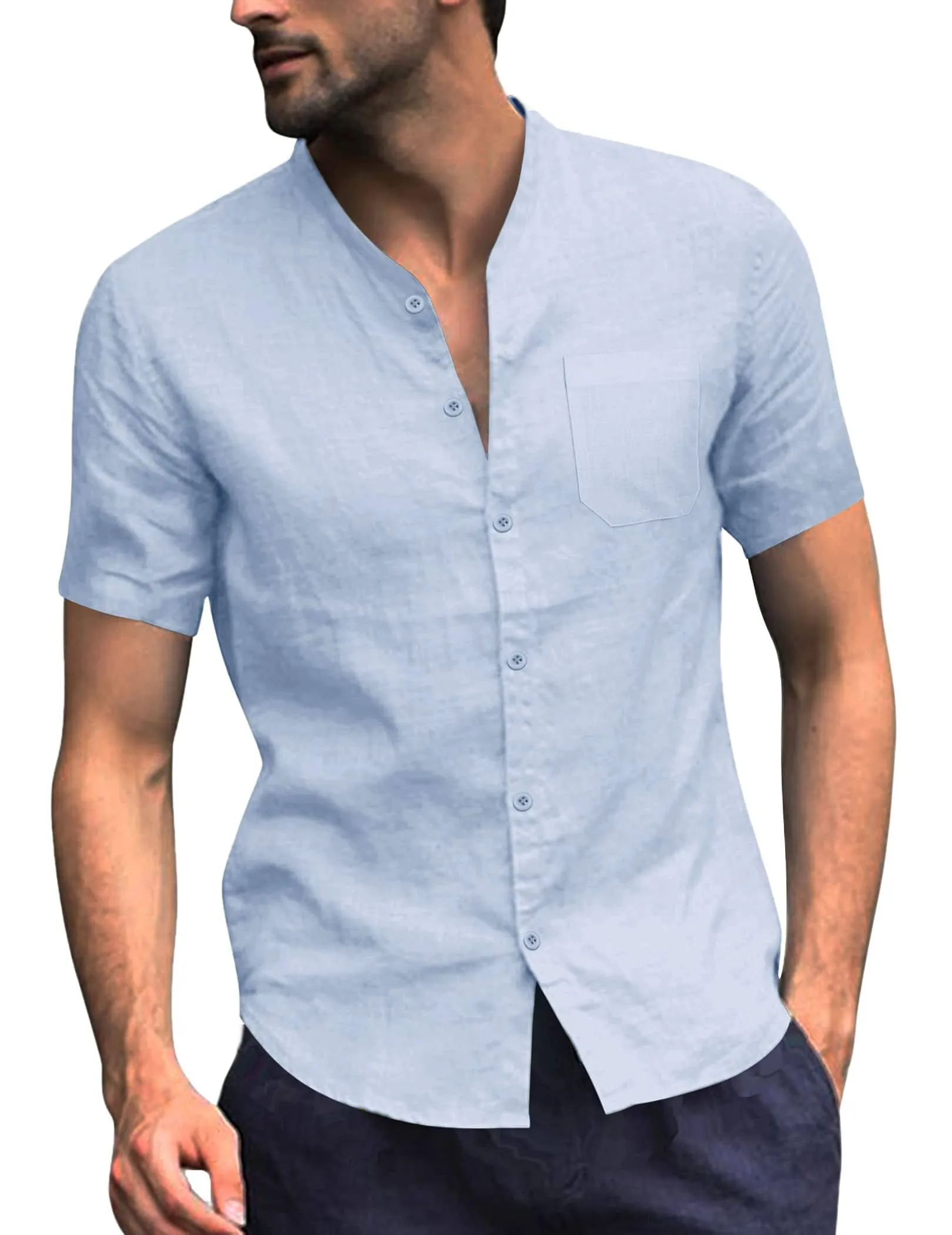 Cotton Linen Style Shirt Summer Shirt (US Only)