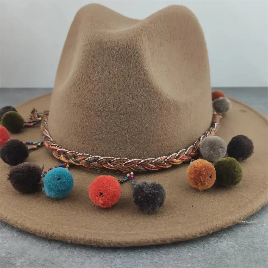 Country Western Stlye Boho Fedora Hats