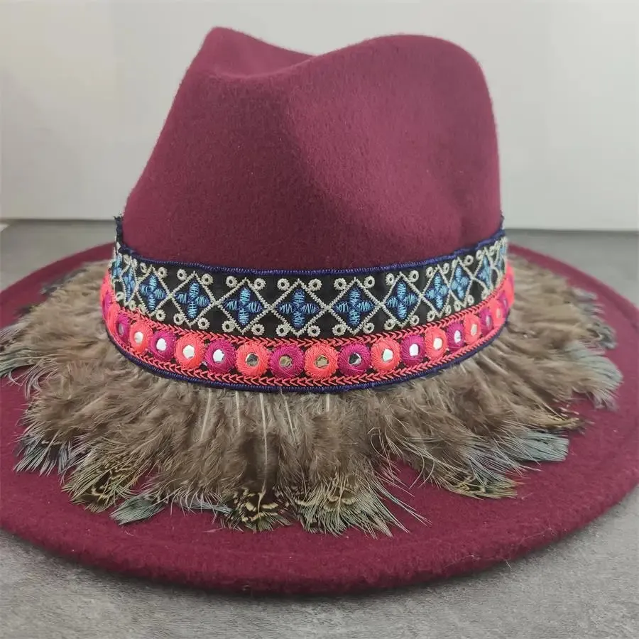 Country Western Stlye Boho Fedora Hats