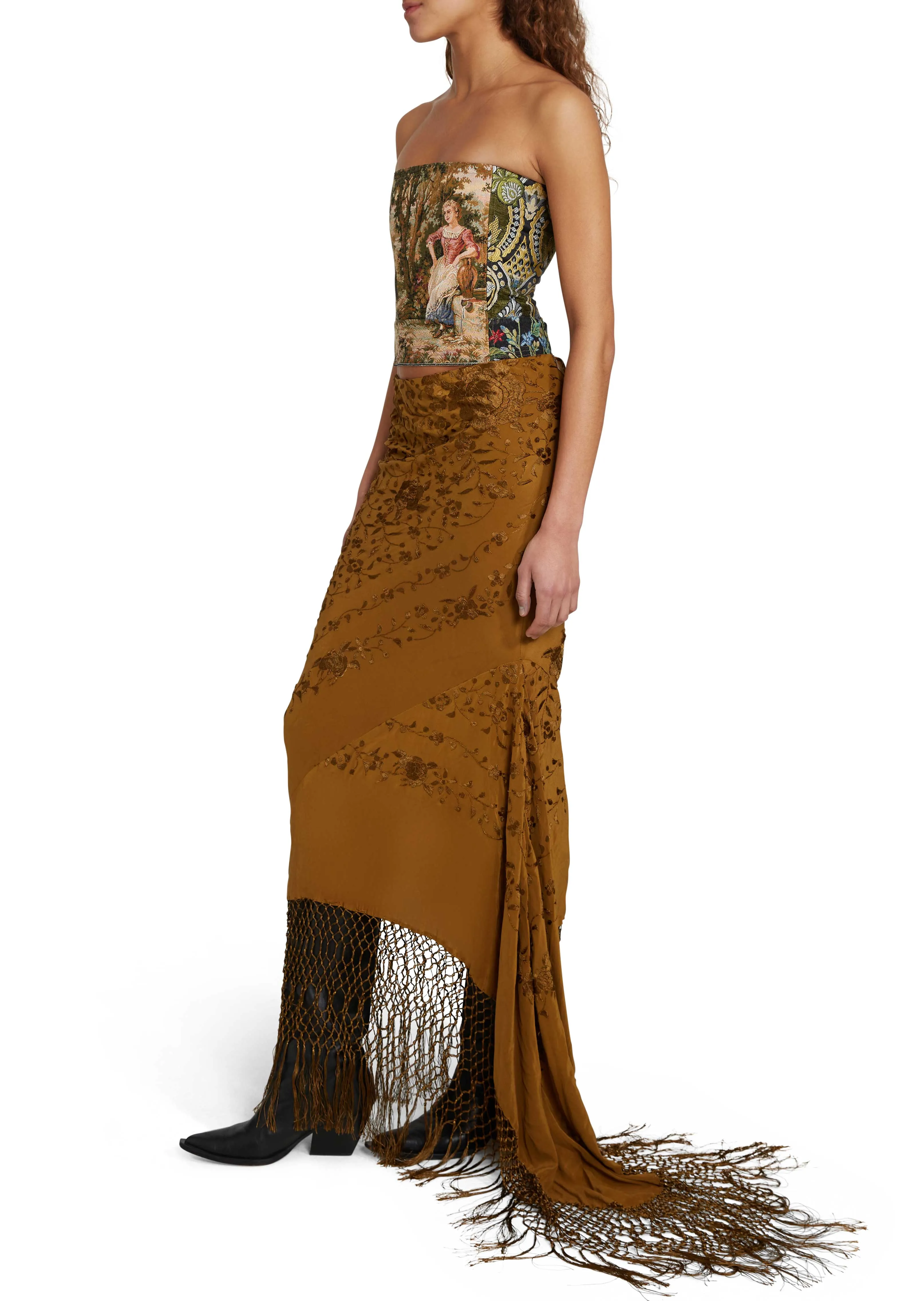 Demi Couture Piano Shawl Maxi Skirt