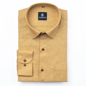 Font Color Linen Formal Shirts For Men