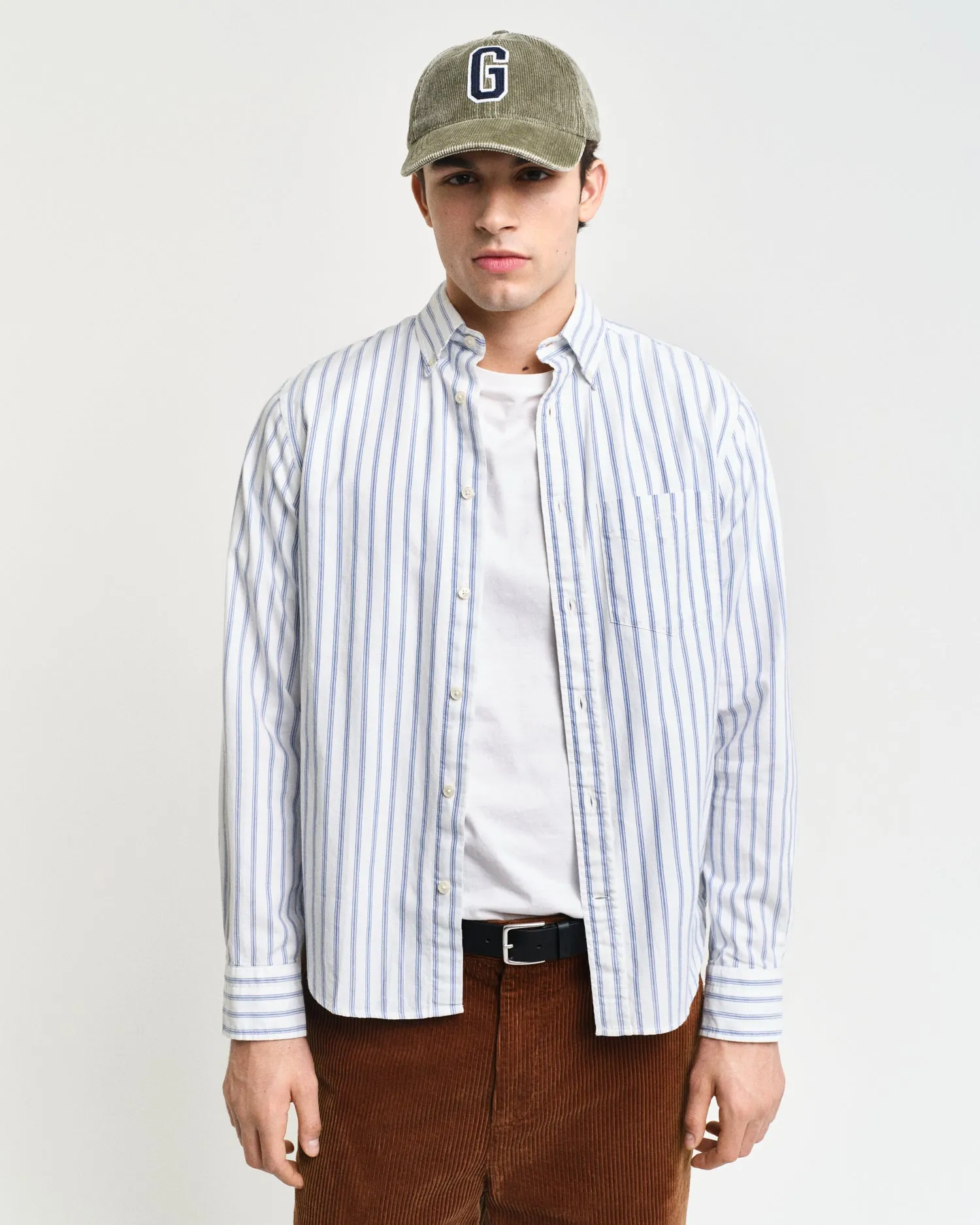 GANT - Regular Micro Print Shirt, Eggshell