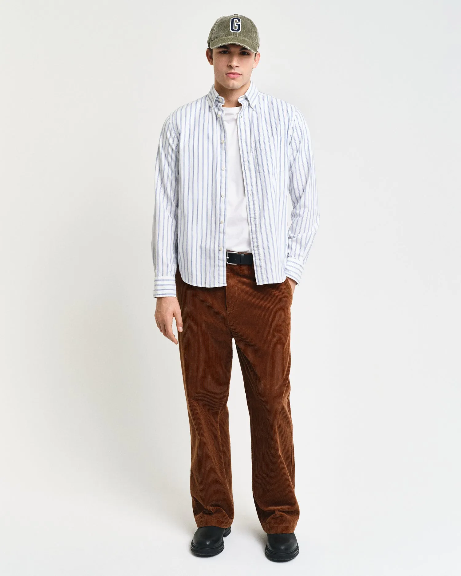 GANT - Regular Micro Print Shirt, Eggshell