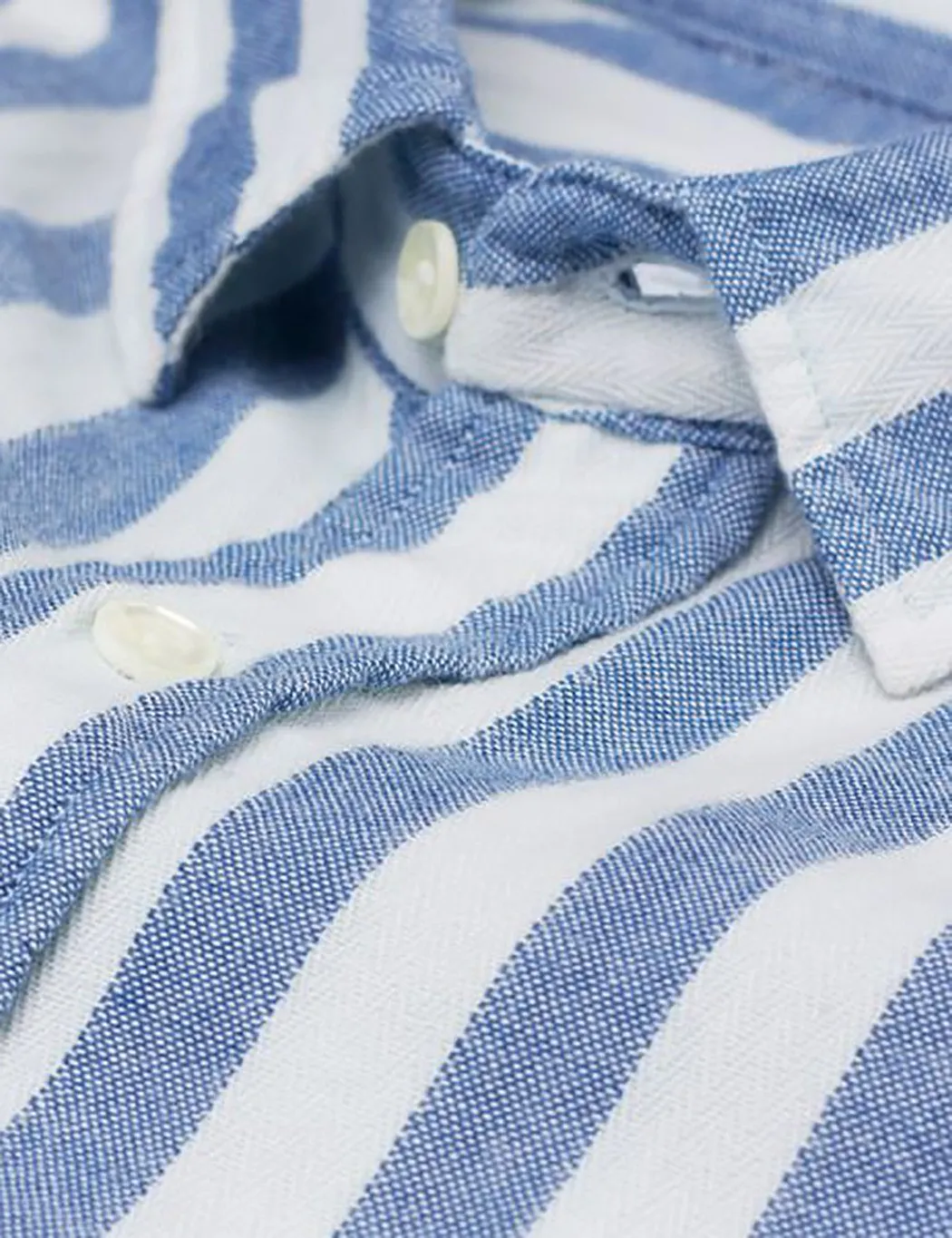 Gant Rugger Oxford Stripe Shirt - Light Indigo