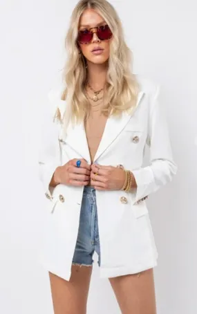 Gold Button Blazer