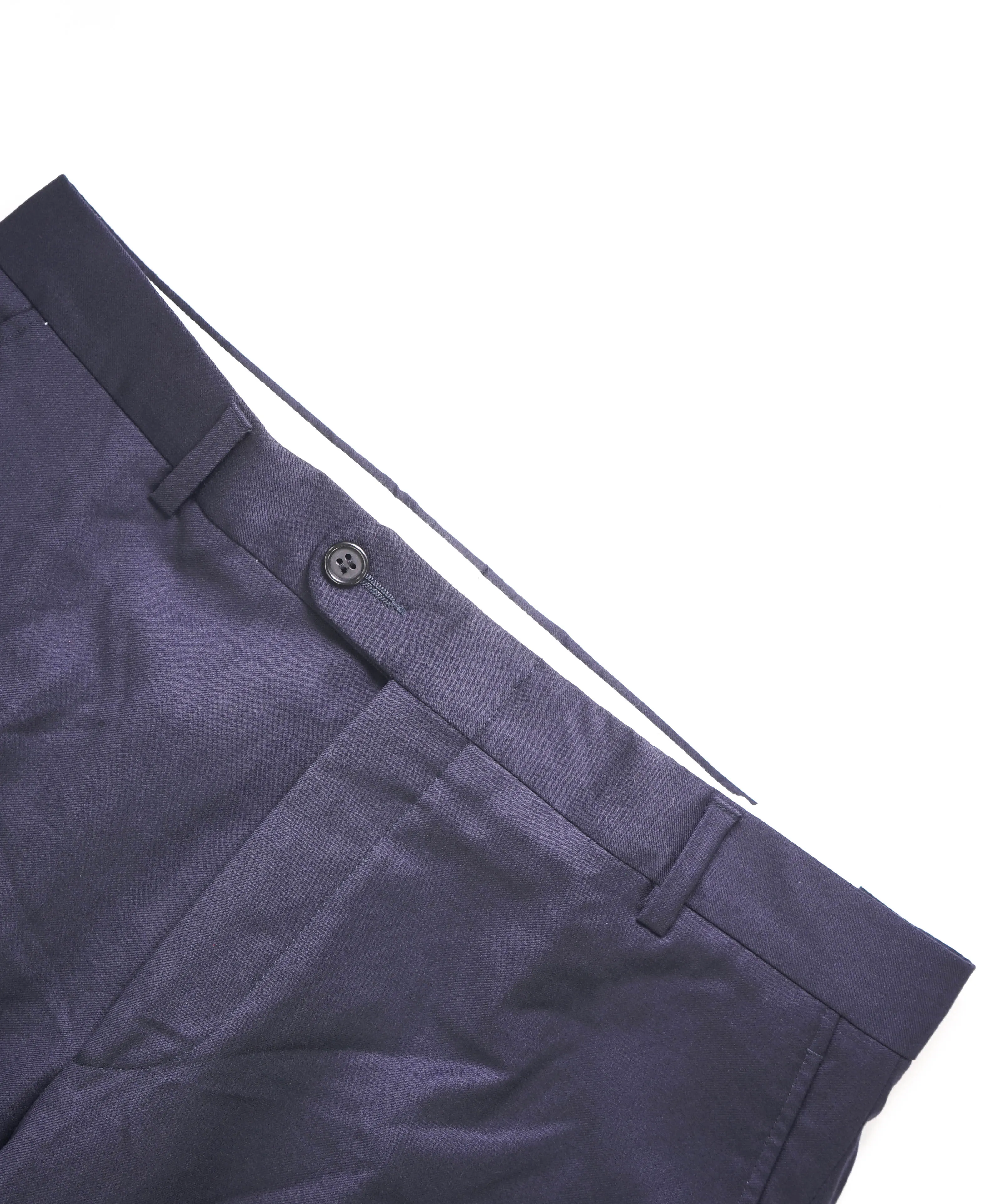 HICKEY FREEMAN - Navy *CLOSET STAPLE*  Wool Flat Front Dress Pants - 32W