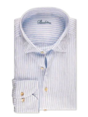 ID24347-Stenstroms Sky Linen Stripe Shirt