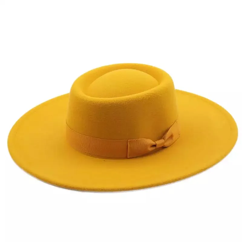 Lyss Wide Brimmed Porkpie Hat