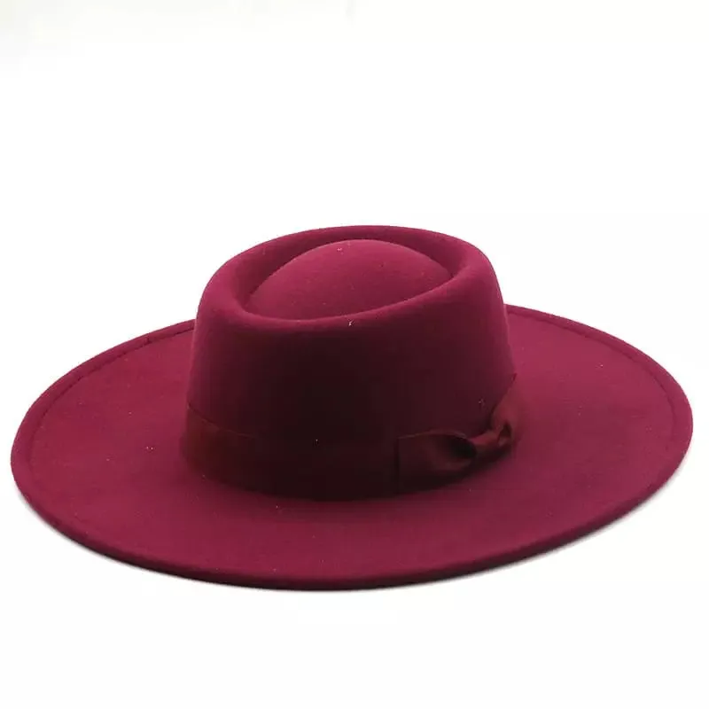 Lyss Wide Brimmed Porkpie Hat