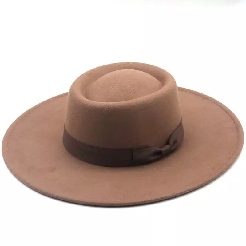 Lyss Wide Brimmed Porkpie Hat