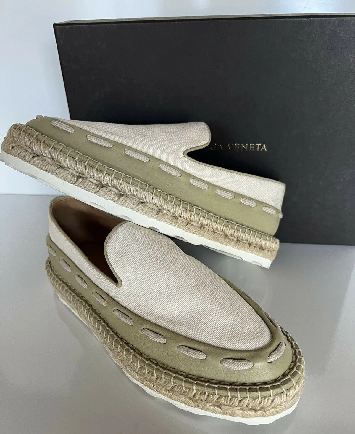 NIB $620 Bottega Veneta Women's Slip-on Espadrilles Shoes 10 US (40 Euro) 578386