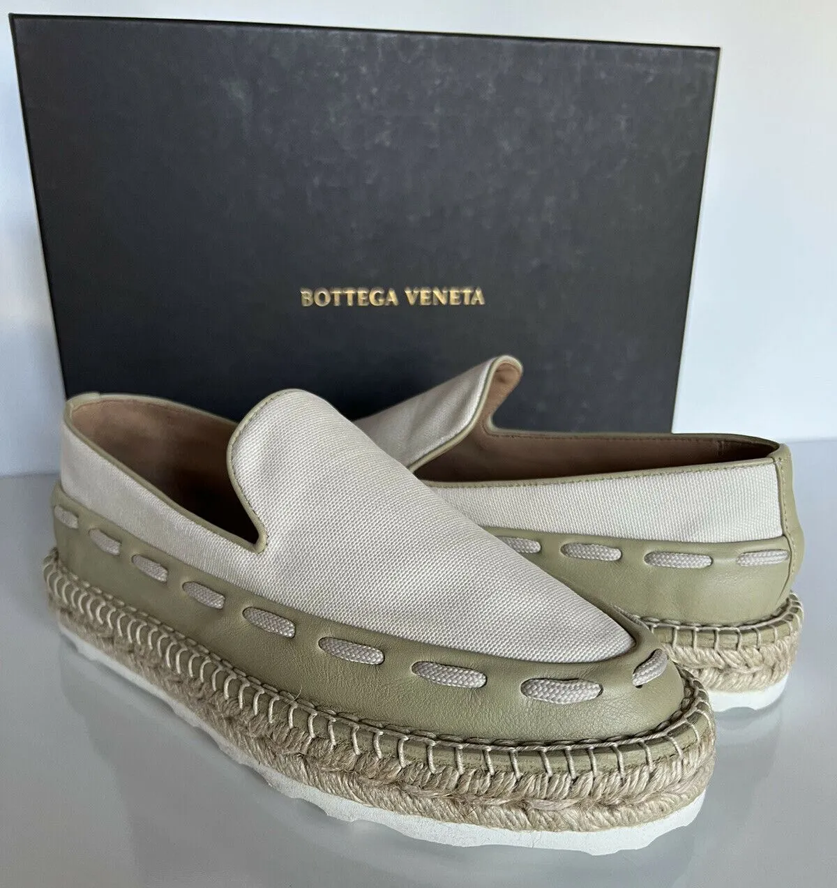 NIB $620 Bottega Veneta Women's Slip-on Espadrilles Shoes 10 US (40 Euro) 578386