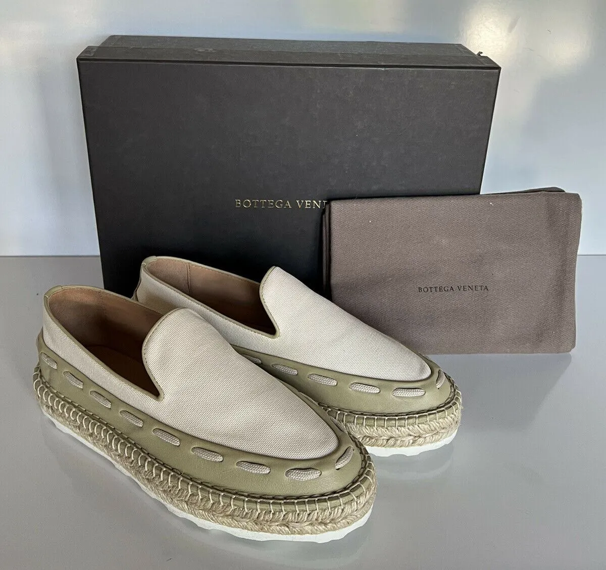 NIB $620 Bottega Veneta Women's Slip-on Espadrilles Shoes 10 US (40 Euro) 578386