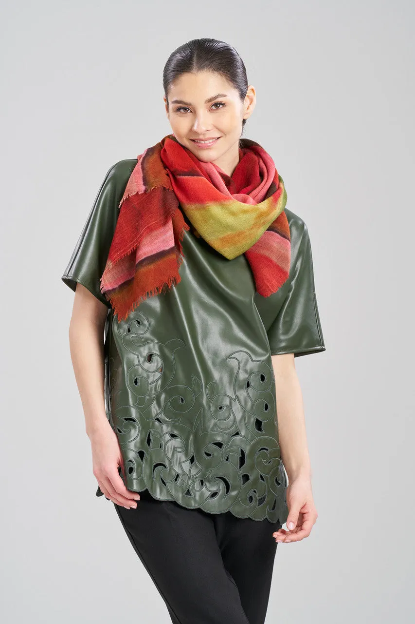 Ombre Print Wool Scarf