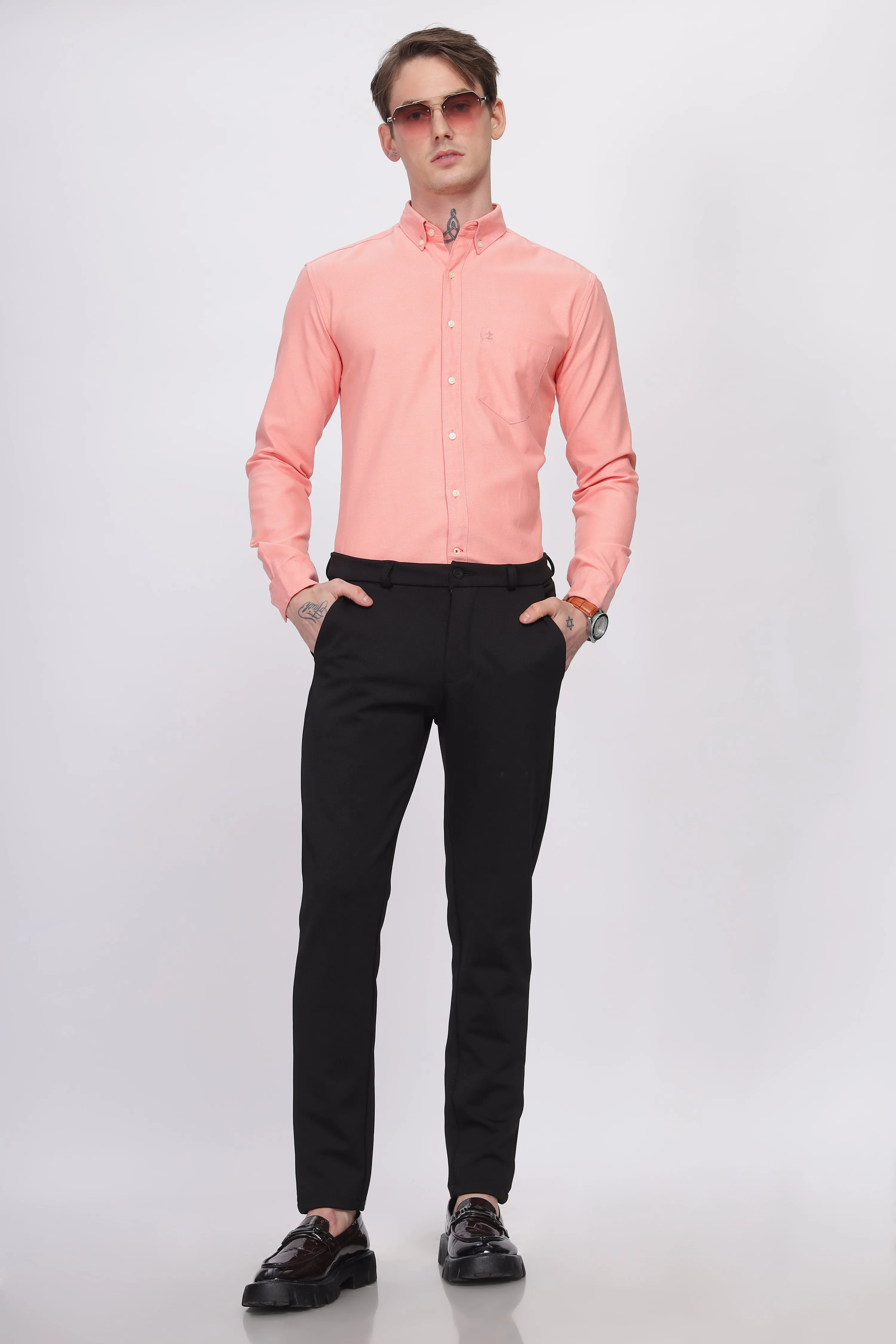 Oxford Formal Peach Shirt