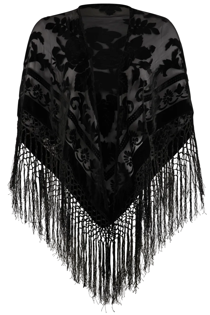 Pat Dahnke Black Triangle Shawl