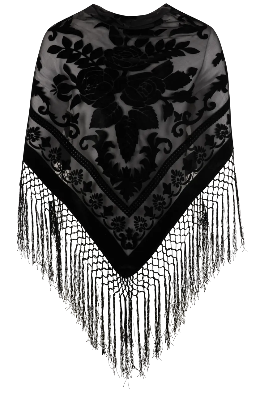 Pat Dahnke Black Triangle Shawl