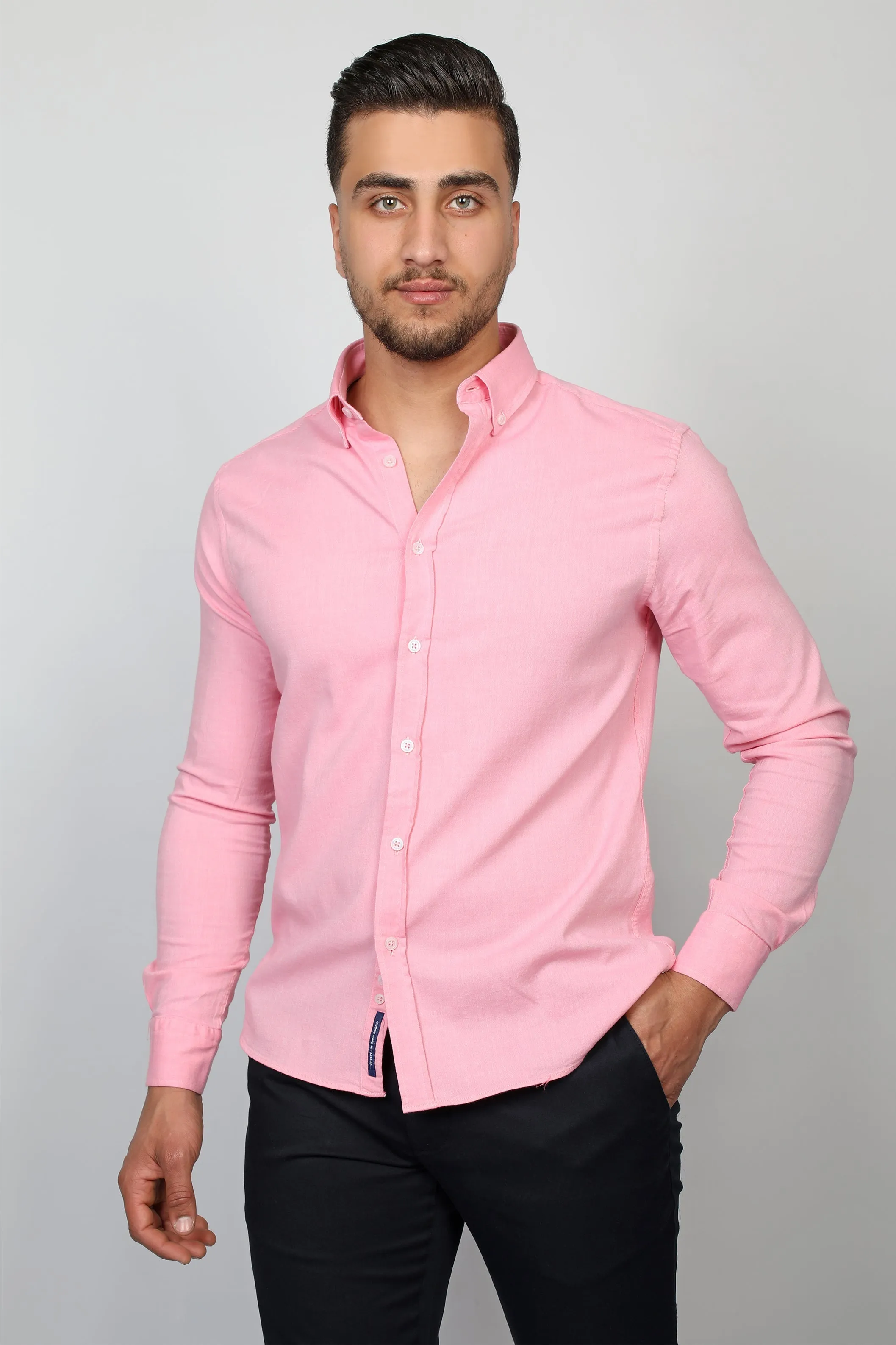 Pink Linen Shirt