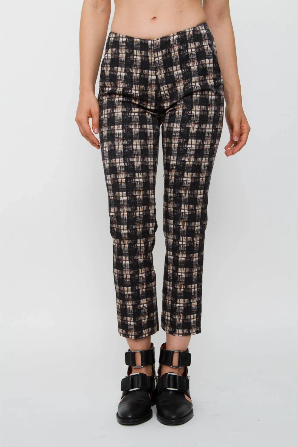 PLAID TROUSERS