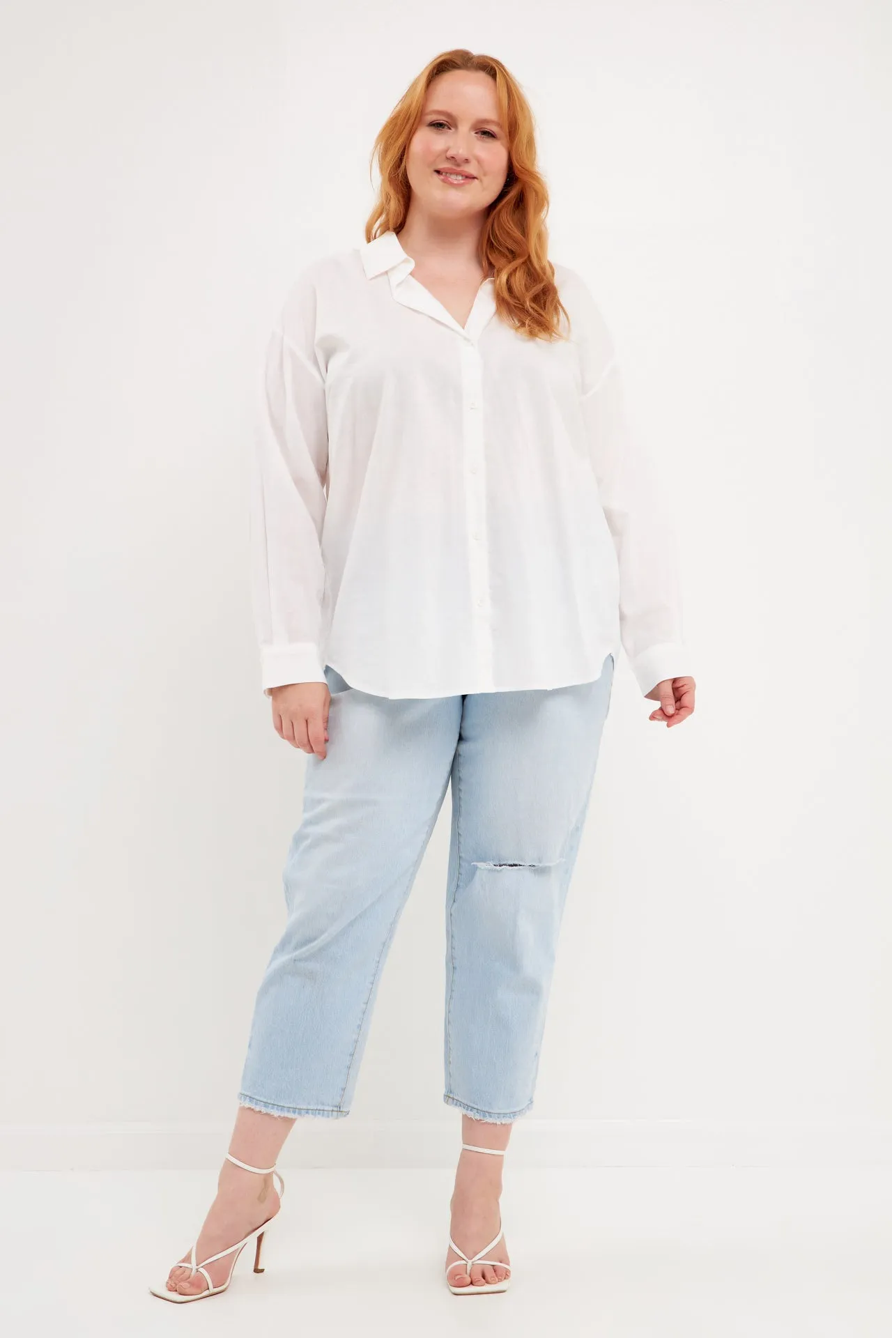 Plus Size Oversized Linen Shirts