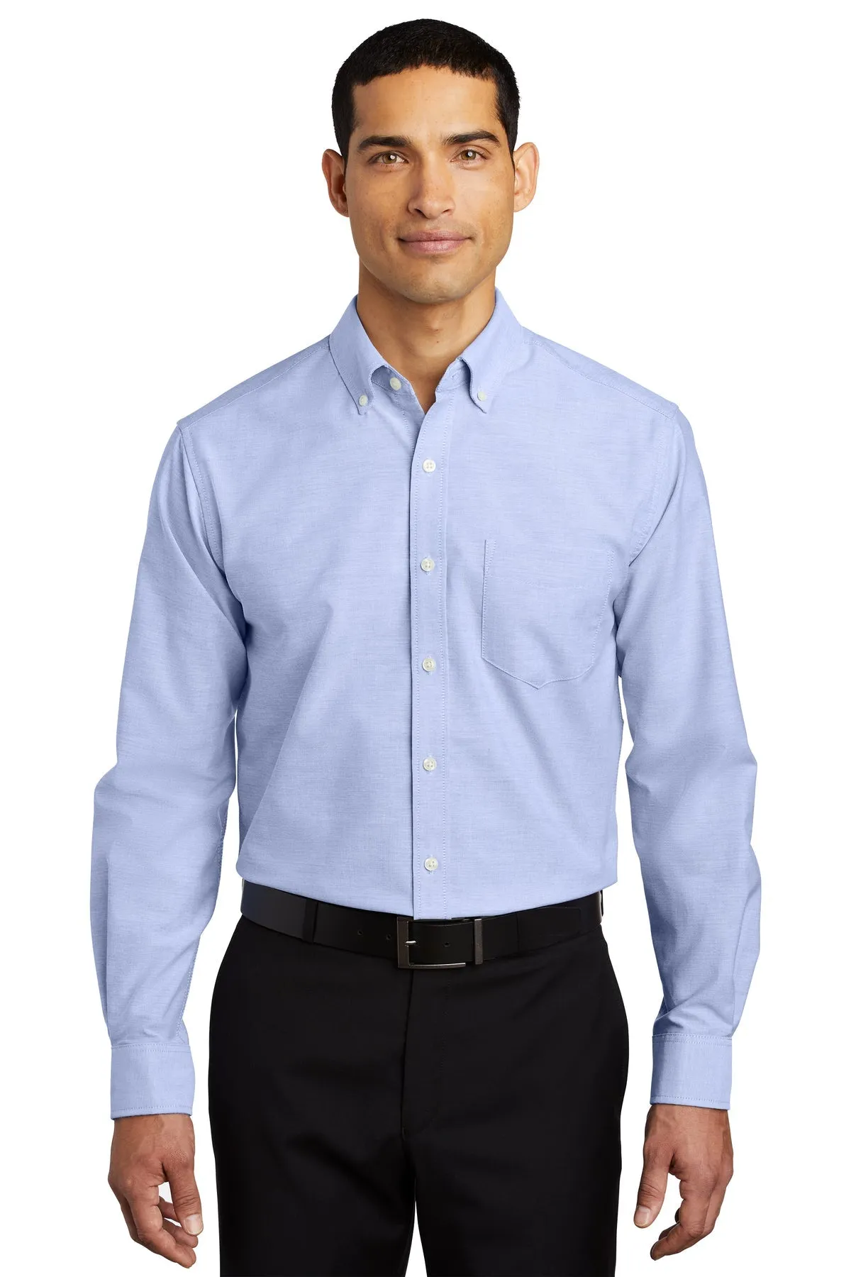 Port Authority SuperPro Custom Oxford Shirts, Oxford Blue