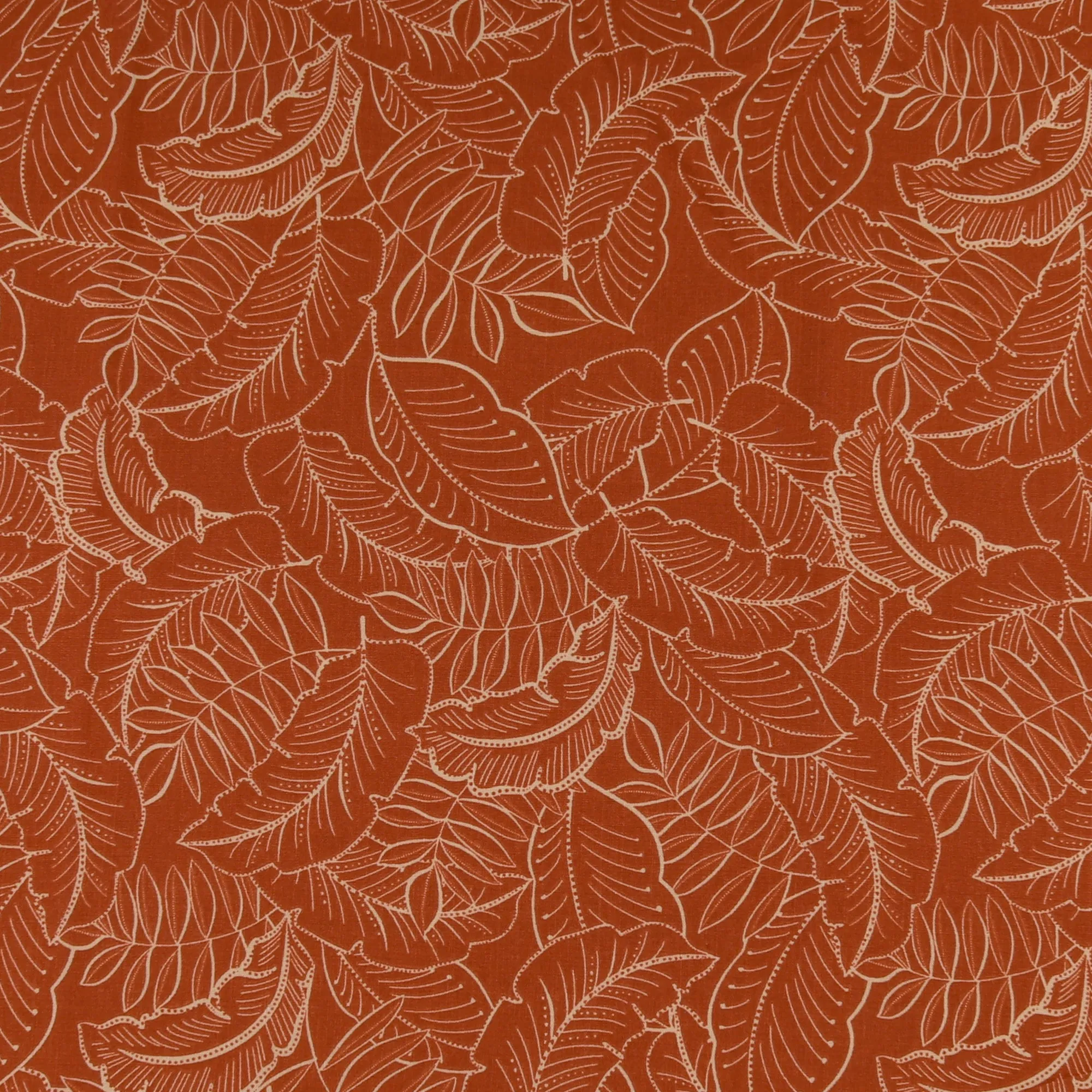 Printed Cotton & Linen - TERRA - 021 - Rust