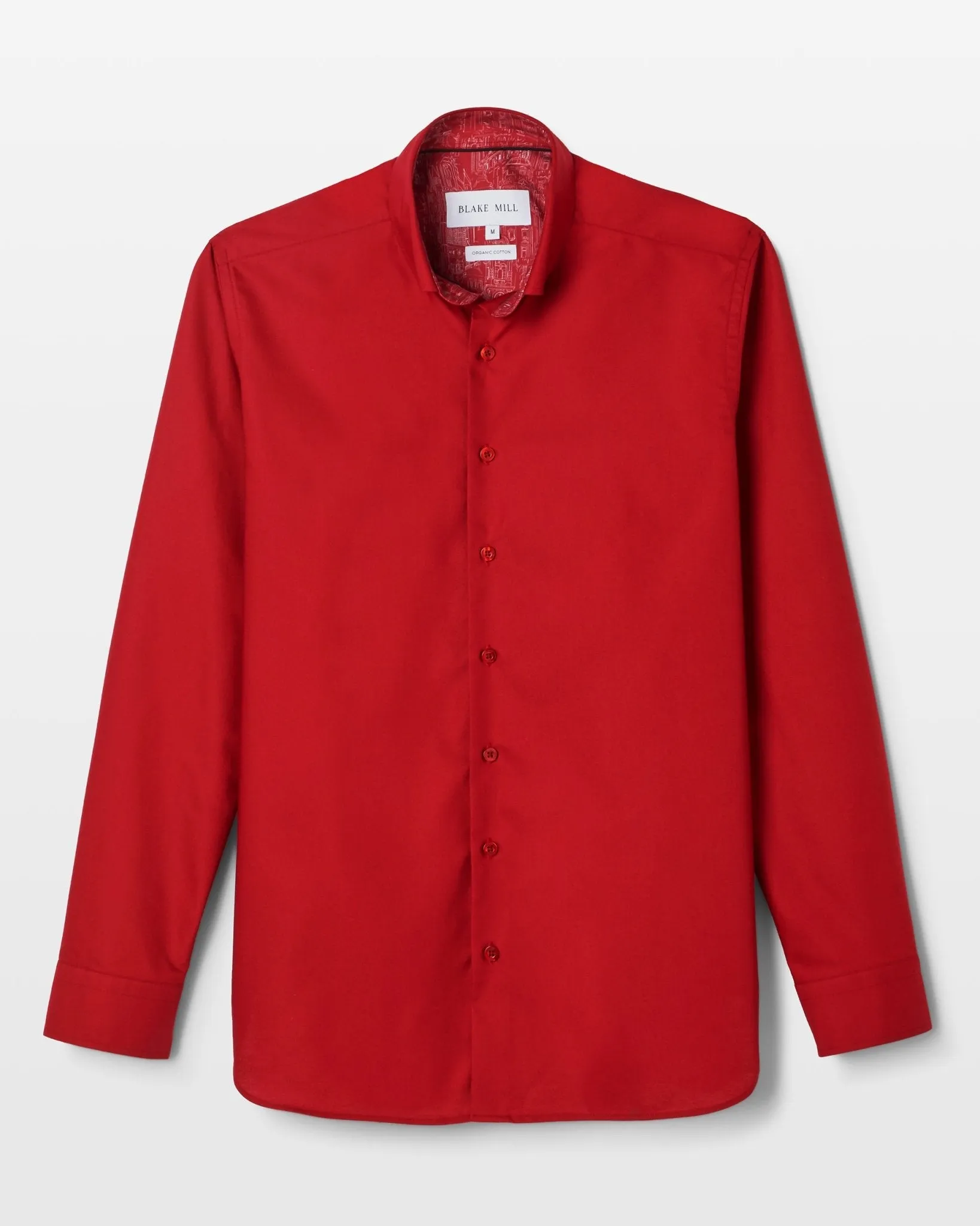 Red Oxford with Midlands Accents Button-Down Shirt